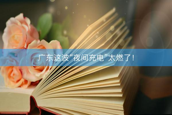 广东这波“夜间充电”太燃了！