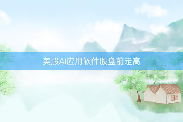 美股AI应用软件股盘前走高