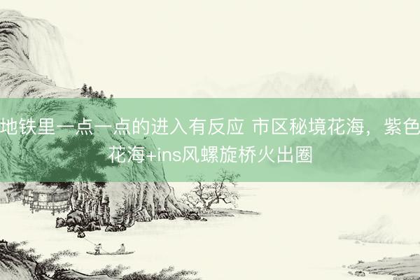 地铁里一点一点的进入有反应 市区秘境花海，紫色花海+ins风螺旋桥火出圈