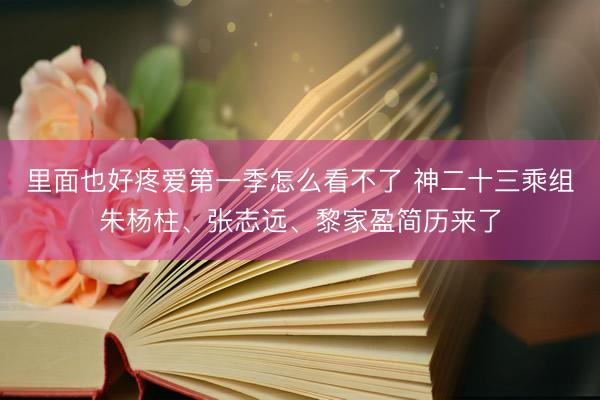 里面也好疼爱第一季怎么看不了 神二十三乘组朱杨柱、张志远、黎家盈简历来了