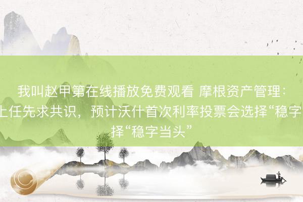 我叫赵甲第在线播放免费观看 摩根资产管理：新官上任先求共识，预计沃什首次利率投票会选择“稳字当头”
