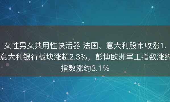 女性男女共用性快活器 法国、意大利股市收涨1.7%，意大利银行板块涨超2.3%，彭博欧洲军工指数涨约3.1%