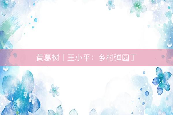 黄葛树丨王小平：乡村弹园丁