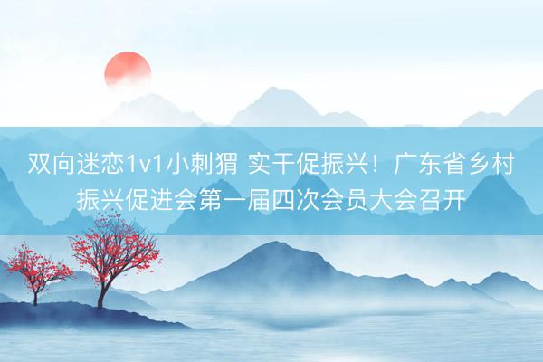 双向迷恋1v1小刺猬 实干促振兴!广东省乡村振兴促进会第一届四次会员大会召开